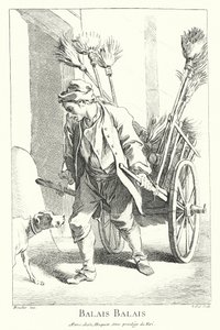 Vendeur de balais (gravure) - Francois (after) Boucher