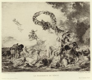 La Naissance de Vénus (gravure) - Francois (after) Boucher