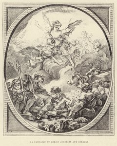 La Naissance du Christ Annoncée aux Bergers - Francois (after) Boucher