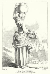 Laitière (gravure) - Francois (after) Boucher