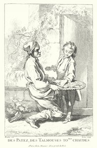Vendeur de pâtisseries (gravure) - Francois (after) Boucher