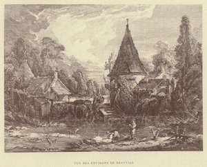 Vue des environs de Beauvais (gravure)
