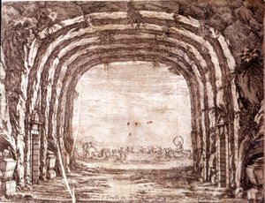 Les noces de Pelée et de Thétis, décor de Giacomo Torelli - Francois (after) Francart