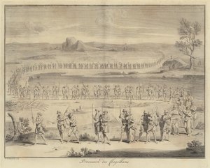 Procession de flagellants (gravure) - Francois (after) Morellon la Cave