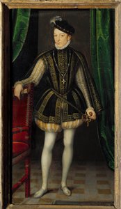 Portrait en pied de Charles IX - Francois (workshop of) Clouet