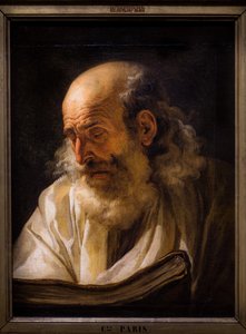 Vieil homme lisant, vers 1772-1773 (Huile sur toile) - François André Vincent