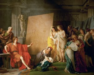 Zeuxis a choisi les plus belles filles de Crotone comme modèles ... - François André Vincent