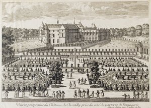 Vue du château de Chantilly depuis l