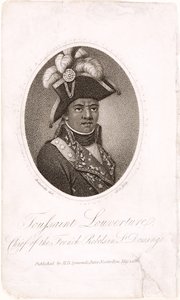 Toussaint Louverture (vers 1743-1803) Chef des rebelles français à Saint-Domingue, gravé par Holl, publié par H.D. Symonds, 1802 - Francois Bonneville