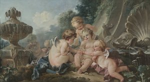 Cupidons en conspiration - François Boucher