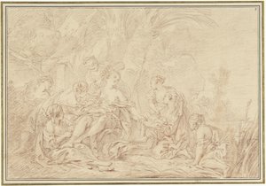 La découverte de Moïse - François Boucher