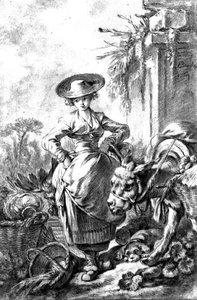 Départ pour le marché - François Boucher