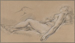 Nymphe allongée - François Boucher