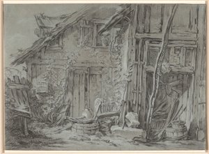 La ferme délabrée - François Boucher