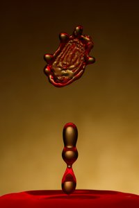 Dynamic Gold Red Splash - Francois Casanova