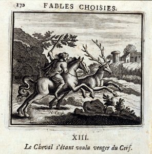 Le Cheval voulant se venger du Cerf - Francois Chauveau