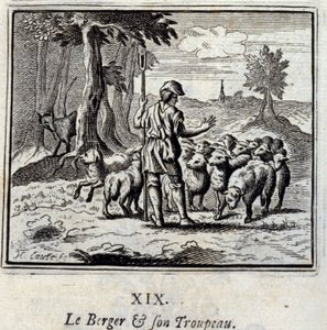 Le berger et son troupeau - Francois Chauveau