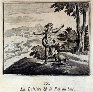 La Laitière et le Pot au lait - Francois Chauveau