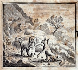 Le lion malade et le renard - Francois Chauveau