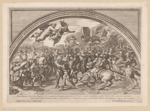 Rencontre entre le pape Léon Ier le Grand et Attila le Hun - Francois Collignon