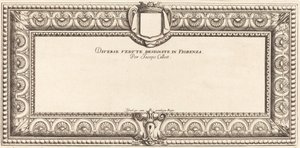 Page de Titre pour "Divers Paysages Italiens" de Callot - Francois Collignon