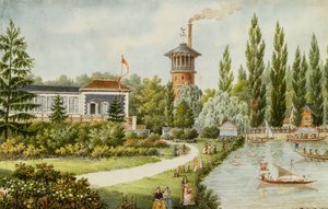 Un parc de loisirs en dehors de Paris, 1846 - Francois Debret