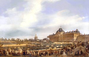 Louis-Philippe remettant des drapeaux à la garde nationale à Paris le 29 août