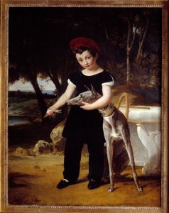 Portrait du duc de Bordeaux (1820-1883), comte de Chambord au château de Villeneuve l