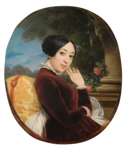 Portrait de la chanteuse et compositrice Pauline Viardot, 1844