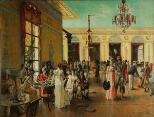 Café Frascati Une scène du temps de Napoléon, 1893