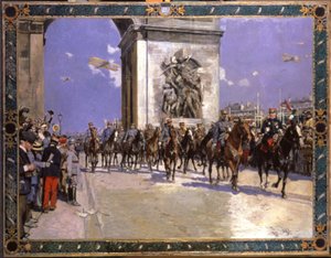 Histoire. France. Première Guerre mondiale. Défilé de la victoire à Paris, 4 juillet