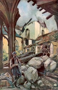 Le cloître et la cathédrale de Verdun, France, juin 1916, 1926