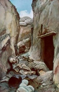 Les tranchées conquises de Perthes, Champagne, France, octobre 1915, 1926 - Francois Flameng