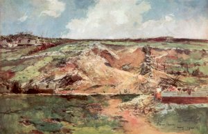 Le cratère de Carency, Artois, France, juin 1915, 1926 - Francois Flameng