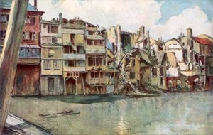 La rivière Meuse, Verdun, France, juin 1916, 1926 - Francois Flameng