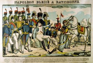 Napoléon blessé à Ratisbonne, avril 1809, c1835