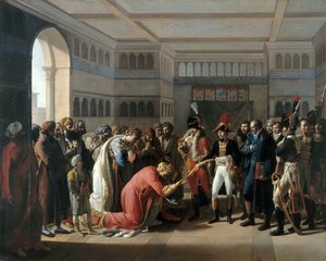 Bonaparte présente le sabre au commandant militaire d