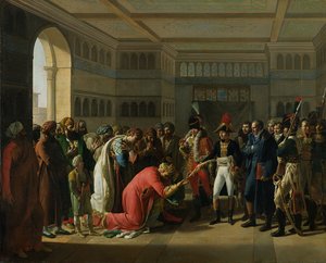 Le général Bonaparte offrant une épée au chef militaire d