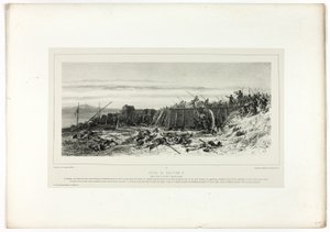Capture of Bastion no. 9, from Souvenirs d’Italie: Expédition de Rome - Francois Hippolyte Lalaisse