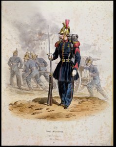 Pompiers de Paris (Sapeurs-Pompiers) 1860 - Francois Hippolyte Lalaisse