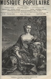 Portrait de Marie Pélissier (ou Pellissier) (1707-1749), chanteuse d
