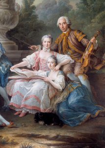 La famille de Louis François du Bouchet, Marquis de Sourches et Grand Prévôt de France (détail)