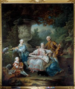 La famille de Louis François du Bouchet, marquis de Sourches - Francois Hubert Drouais