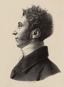 Portrait de Franz Xavier Wolfgang Mozart 1791-1844, années 1820 - Francois Le Villain