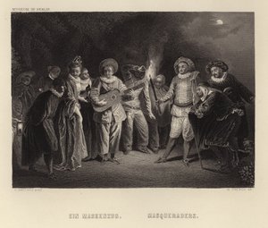 Mascaradeurs - Francois Louis Joseph Watteau