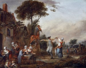 Fête de village - Francois Louis Joseph Watteau