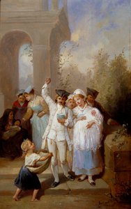 Le baptême - Francois Louis Lanfant de Metz