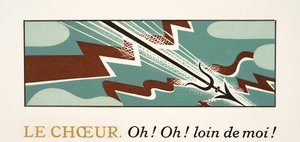Illustration graphique de Prométhée Enchaîné par Eschyle, pub. 1941