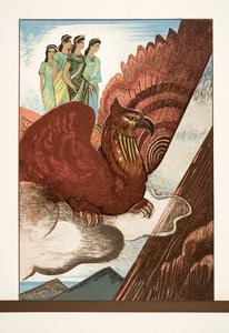 Illustration de Prométhée Enchaîné par Eschyle, pub. 1941 - Francois Louis Schmied