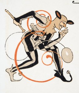 Lettre E des Personnages de Comédie, pub. 1922 - Francois Louis Schmied